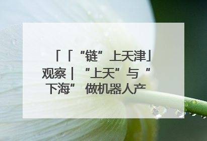 「“链”上天津」观察｜“上天”与“下海” 做机器人产业链细分领域强者