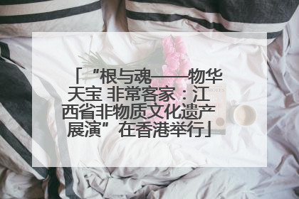 “根与魂——物华天宝 非常客家：江西省非物质文化遗产展演”在香港举行