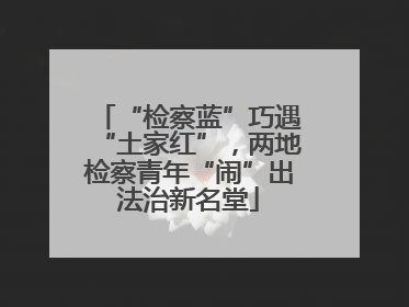 “检察蓝”巧遇“土家红”，两地检察青年“闹”出法治新名堂