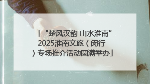 “楚风汉韵 山水淮南” 2025淮南文旅（闵行）专场推介活动圆满举办