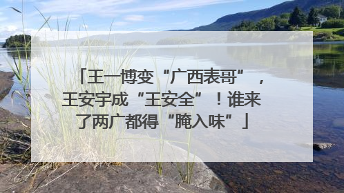王一博变“广西表哥”，王安宇成“王安全”！谁来了两广都得“腌入味”