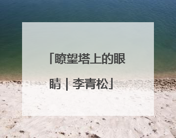 瞭望塔上的眼睛｜李青松