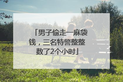 男子偷走一麻袋钱，三名特警整整数了2个小时