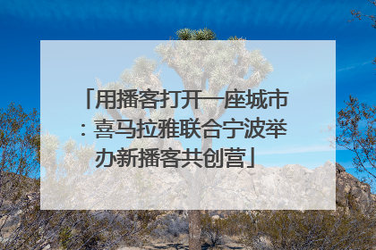 用播客打开一座城市：喜马拉雅联合宁波举办新播客共创营