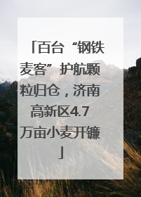 百台“钢铁麦客”护航颗粒归仓，济南高新区4.7万亩小麦开镰