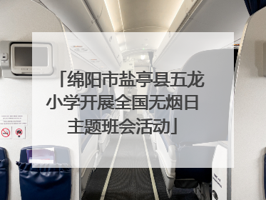 绵阳市盐亭县五龙小学开展全国无烟日主题班会活动