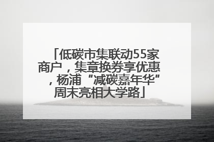 低碳市集联动55家商户，集章换券享优惠，杨浦“减碳嘉年华”周末亮相大学路