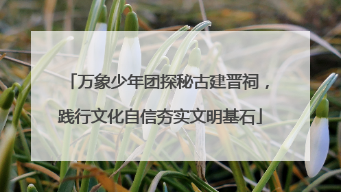 万象少年团探秘古建晋祠，践行文化自信夯实文明基石