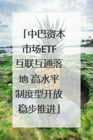 中巴资本市场ETF互联互通落地 高水平制度型开放稳步推进
