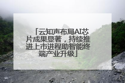 云知声布局AI芯片成果显著，持续推进上市进程助智能终端产业升级