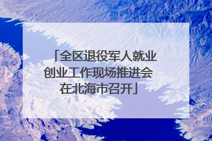 全区退役军人就业创业工作现场推进会在北海市召开
