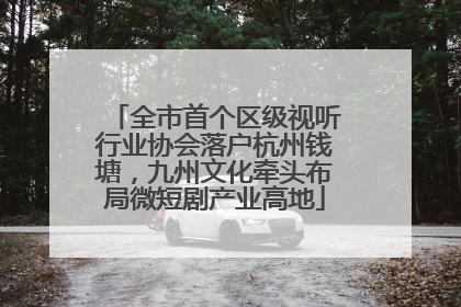 全市首个区级视听行业协会落户杭州钱塘，九州文化牵头布局微短剧产业高地