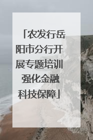 农发行岳阳市分行开展专题培训 强化金融科技保障