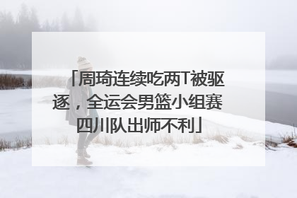 周琦连续吃两T被驱逐，全运会男篮小组赛四川队出师不利