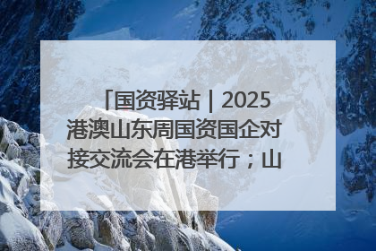 国资驿站｜2025港澳山东周国资国企对接交流会在港举行；山东黄金成功在境外发行3亿美元绿色债券