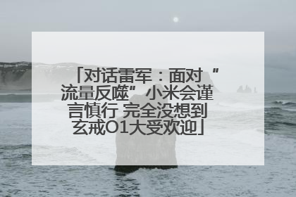 对话雷军：面对“流量反噬”小米会谨言慎行 完全没想到玄戒O1大受欢迎