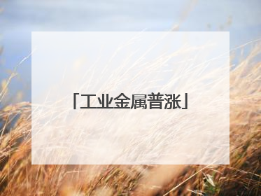工业金属普涨