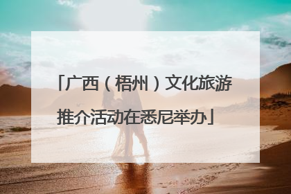 广西（梧州）文化旅游推介活动在悉尼举办