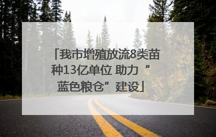 我市增殖放流8类苗种13亿单位 助力“蓝色粮仓”建设