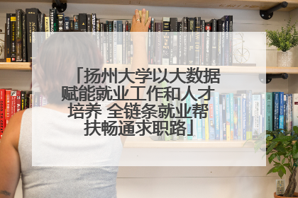 扬州大学以大数据赋能就业工作和人才培养 全链条就业帮扶畅通求职路