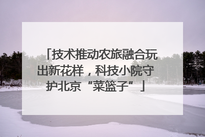 技术推动农旅融合玩出新花样,科技小院守护北京“菜篮子”