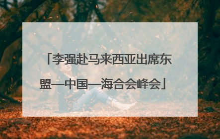 李强赴马来西亚出席东盟—中国—海合会峰会