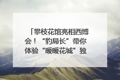 攀枝花馆亮相西博会！“豹局长”带你体验“暖暖花城”独特魅力｜西博视界