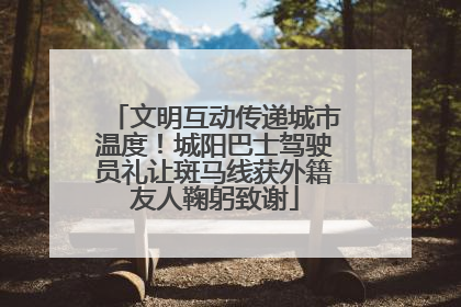 文明互动传递城市温度！城阳巴士驾驶员礼让斑马线获外籍友人鞠躬致谢