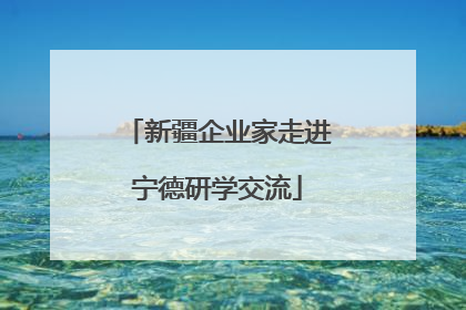 新疆企业家走进宁德研学交流