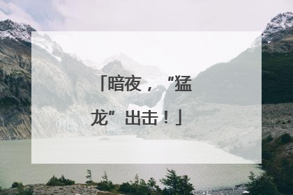 暗夜，“猛龙”出击！