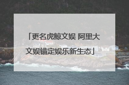 更名虎鲸文娱 阿里大文娱锚定娱乐新生态