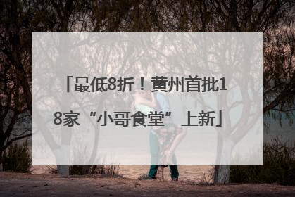 最低8折！黄州首批18家“小哥食堂”上新