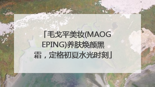 毛戈平美妆(MAOGEPING)养肤焕颜黑霜，定格初夏水光时刻