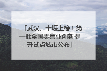 武汉、十堰上榜！第一批全国零售业创新提升试点城市公布
