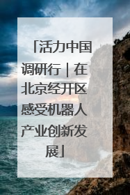 活力中国调研行｜在北京经开区感受机器人产业创新发展