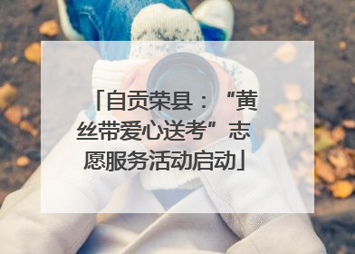 自贡荣县：“黄丝带爱心送考”志愿服务活动启动