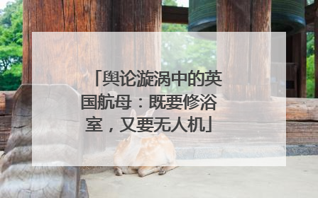 舆论漩涡中的英国航母：既要修浴室，又要无人机