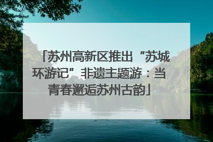 苏州高新区推出“苏城环游记”非遗主题游：当青春邂逅苏州古韵