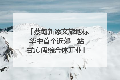 蔡甸新添文旅地标 华中首个近郊一站式度假综合体开业