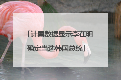 计票数据显示李在明确定当选韩国总统