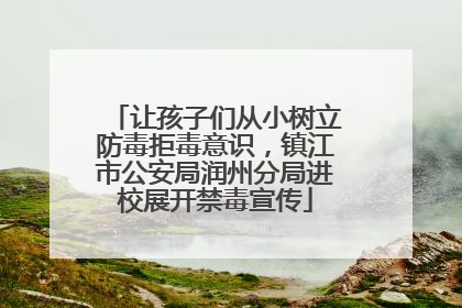 让孩子们从小树立防毒拒毒意识，镇江市公安局润州分局进校展开禁毒宣传