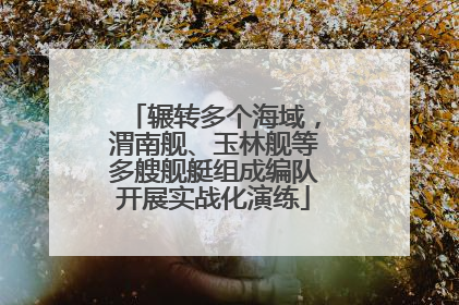 辗转多个海域，渭南舰、玉林舰等多艘舰艇组成编队开展实战化演练