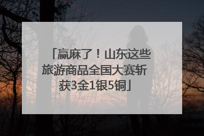 赢麻了！山东这些旅游商品全国大赛斩获3金1银5铜