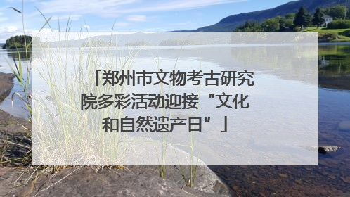 郑州市文物考古研究院多彩活动迎接“文化和自然遗产日”
