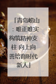 青岛崂山：唯正唯实构筑精神支柱 向上向善培育时代新人