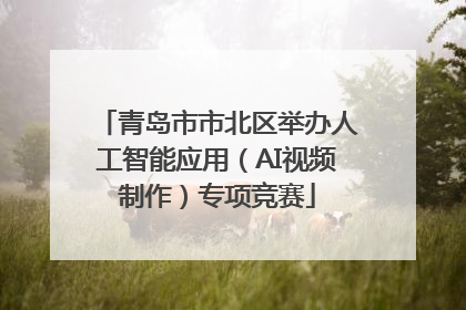 青岛市市北区举办人工智能应用（AI视频制作）专项竞赛