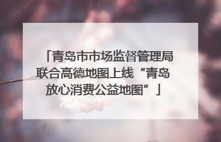 青岛市市场监督管理局联合高德地图上线“青岛放心消费公益地图”