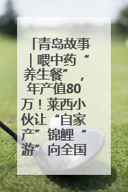 青岛故事｜喂中药“养生餐”，年产值80万！莱西小伙让“自家产”锦鲤“游”向全国
