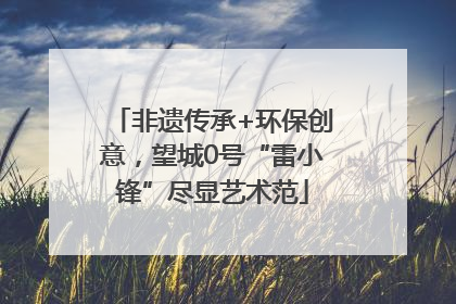 非遗传承+环保创意，望城0号“雷小锋”尽显艺术范