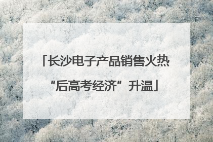长沙电子产品销售火热 “后高考经济”升温